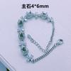Porta vacío bañado en plata 925 para manualidades, Pulsera de cobre puro hecha a medida, Porta vacío para pulsera bañado en oro blanco, Procesamiento de incrustación de piedras preciosas