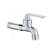 Grifo para Lavadora de Acero Inoxidable 304 Núcleo de Válvula Totalmente de Cobre Grifo de Agua Fría de Apertura Rápida de 4 Puntos Universal para Fregadero de Balcón para Trapeador
