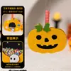Decorações de Suspensão de Abóbora de Halloween Chocalho Enfeites de Suspensão Não Tecidos Materiais Manuais DIY Pequenos Presentes para Crianças