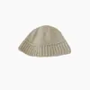 Chapéu de Pescador de Lã Feminino Coreano Dongdaemun Mesmo Estilo Outono e Inverno Estilo Coreano Mostra Rosto Pequeno Quente Chapéu de Balde Tricotado Tendência