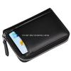 Cartera de Piel de Vaca Transfronteriza Estilo Japonés Billetera de Piel de Vaca con Cremallera Anti-Robo Rfid Bolsa Personalizada Fábrica