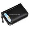 Bolsa de Moedas de Couro Bovino Transfronteiriça Estilo Japonês Porta-Moedas de Couro Bovino Bolsa com Zíper Anti-Roubo Rfid Fábrica Personalizada