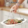 Clipe de Tigela Anti-Escaldante para Cozinha Doméstica, Suporte de Tigela Antiderrapante de Silicone, Clipe de Prato para Cozimento a Vapor no Micro-ondas, Suporte Mágico para Pratos