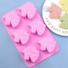 Venta al por mayor puntual unicornio 6 Pony Molde de silicona para pastel hecho a mano DIY molde de chocolate silicona de grado alimenticio