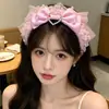 Tiara Original Lolita com Laço Estilo Lolita Renda Laço Grande Menina Kc Lo Menina Acessório de Cabelo para Uso Diário