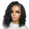 Comércio Exterior Moda Europeia e Americana Renda Frontal 13*4 Rolos Pequenos Rolos de Aço Peruca África Quente Peruca de Rolos Pequenos Touca