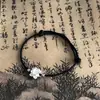 Graduación en tierra Cuerda de Mano de Loto Caperucita Roja Misma Cuerda Roja Tejida Pulsera de Pareja Novia Novia Regalo Pulsera