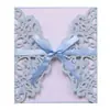 Boda Transfronteriza Hermosa Mariposa Invitación Boda Patrón Europeo Invitación Tarjeta de Felicitación Láser Festiva Fábrica Stock Listo