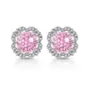 Pendientes de Fuegos Artificiales con Piedras Preciosas de Colores Más Vendidos en Tiktok para Mujer, Pendientes de Diamante de Alto Carbono a la Moda, Pendientes Más Vendidos en Transmisión en Vivo, Dropshipping de Transmisión en Vivo