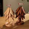 Tapete Isolante Térmico Decoração de Mesa, Tapete Isolante Térmico em Forma de Árvore de Madeira Maciça, Alto Valor Estético, Tapete Isolante Térmico de Árvore Pequena, Árvore Criativa Dobrável