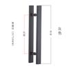 Maçaneta de Porta de Vidro Personalizada Aço Inoxidável Preto Tubo Quadrado 50x25 Maçaneta de Porta Titânio Preto Ouro Rosa Logotipo Gravado