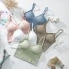 Talla Extra Grande Belleza Espalda Mismo Estilo Espalda en U Sujetador Deportivo Sexy Envuelto en el Pecho Sin Aros Chaleco Deportivo Ropa Interior de Tirantes para Mujer