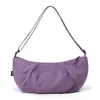Bolsa tipo Dumpling para Mujer 2026 Modelo Nuevo Bolso de Media Luna Casual Ligero Versátil Bolso de Hombro Cruzado Bolso Simple de Tela Dropshipping Transfronterizo