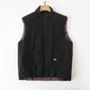 Chaleco de Trabajo Impermeable para Correr al Aire Libre, Chaleco Casual para Hombre con Múltiples Bolsillos, Cuello Alto, Resistente al Desgaste, Chaqueta de Algodón Cálida