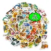 Nuevo Set de 56 Piezas de Pegatinas de Acuarela con Diversión Infantil Presentando Vehículos de Construcción, Excavadoras y Elementos Mecánicos para Diarios DIY, Pegatinas Divertidas para Niños