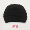 2017 Otoño e Invierno Europeo y Americano Amazon ebay Aliexpress Sin Etiqueta CC Gorro de Punto para Cola de Caballo Sombrero de Mujer