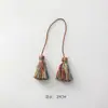 Pensamiento de siete colores nuevo estilo chino multi-cabeza doble capa borla colgante decoración caja de regalo embalaje de regalo materiales para floristería DIY