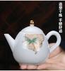 Producto Nuevo Tetera Celadón Verde Sombra Juego de Té Kung Fu Tetera Verde Bambú Tetera Tapa Tazón Cerámica Olla Rica Olla Individual Individual