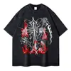 Camiseta Anime Death Note Vintage Lavada Camiseta Yagami Light