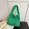 Moda Transfronteriza Bolso Casual Simple para Mujer 2026 Nuevo Tejido Diseño de Nicho Bolso de Hombro para Viajar Bolso Tote