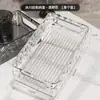 Caja de almacenamiento de escritorio tocador glaciar cesta de almacenamiento acrílica caja de acabado para cuidado de la piel