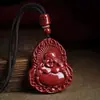 Colección de Colgantes de Cinabrio Natural y Arena Púrpura Dorada, Collares de Pareja del Año Zodiacal, Venta al por Mayor y Dropshipping de Joyería y Regalos de Mercado Callejero