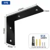 Soporte triangular de acero inoxidable sin perforaciones, soporte de estante de pared, soporte de soporte en forma de L, escuadra de esquina, ángulo recto de 90 grados, estante de almacenamiento