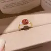 Anel aberto de estrela de zircônia, personalizado, simples, estiloso, adequado para o dia a dia, anel para o dedo indicador, vintage, nicho, sensação de alta qualidade, joias no atacado