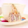 Bolsa de Joias Fofa Chaveiro de Carro com Strass Acessórios para Pendurar em Bolsa Feminina Artesanato de Pingente de Metal 543
