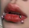 Anillo para Labio Garra de Dragón Acero Inoxidable Anillo para Hélice Auricular Bola de Zirconia Anillo de Herradura Decoración para Labio Acero de Titanio 4 Colores Venta al por Mayor Transfronteriza Joyería para Piercing