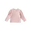 Camiseta Base para Meninas 2026 Outono Novo Estilo Fashionável Versátil Manga Longa Top Primavera/Outono Pode Ser Usado ao Ar Livre Primavera/Outono