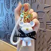 Llavero Colgante Oso Violento de Dibujos Animados de Resina Encanto para Bolso de Pareja Cordón para Llave de Coche Colgante para Teléfono Pequeño Regalo