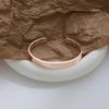 Pulsera magnética transfronteriza de gran oferta, joyería europea y americana, con superficie brillante y imán abierto de oro rosa, ideal para hombres y mujeres.
