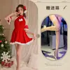 Nuevo Atuendo Sexy de Nochevieja Navideño Otoño e Invierno Peludo Escotado Sexy Chica Atrevida Conjunto de Atuendo para Nochevieja Adelgazante Atuendo Festivo