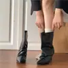 Botas de tornozelo femininas estilo coreano retrô, bico fino, salto agulha, sola macia, nova coleção outono 2026, elegante e versátil, efeito emagrecedor, botas curtas