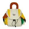 Mochila al por mayor de verano, moderna, casual, de color contrastante, para exteriores, multifuncional, simple, ligera, bolsa de viaje de moda