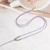 Cordón para Collar de Cuentas de Flor de Lirio Pequeña para Hombres y Mujeres, Cordón Colgante de Joyería Tejido a Mano, Colgante Hecho a Mano para DIY, Accesorio de Ropa, Cordón para Colgante