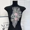 Pegatinas de Tela Bordadas con Cuentas Estereoscópicas Coloridas Forma de Flor Exquisita Decoración DIY Ropa vestido Vestido Bolsos