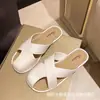 2026 Nuevas Pantuflas Cerradas para Mujer Celebridad de Internet ins Verano Perezoso Chic Dulce Estilo Hada Sandalias de Una Correa para Mujer