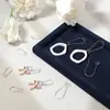 Ganchos de Orelha em Formato de Peixe Francês Acessórios para Joias DIY Brincos de Pérola Ol Moda Ganchos de Orelha em Forma de U
