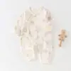 Mameluco de mariposa antibacteriano ultrablando de 10A para bebé, mameluco de algodón puro para recién nacido, traje de una pieza para gatear para recién nacido de todas las estaciones, clase A