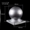 Cabeça de bola de ferro forjado Tampa de tubo Tampa de tubo Guarda-corpo de aço zincado Tampa de tubo quadrado Tampa de cobertura Acessórios de bola redonda Cabeça de coluna decorativa Corrimão de ferro forjado