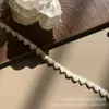 Em estoque Novo Lolita Bordado Solúvel Em Água Lace Leite Seda Único Lado Flor Onda Lace Lace Código De Barras