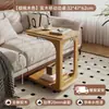 Mesa auxiliar móvil para sala de estar, mesa lateral para sofá, mesa de esquina estilo mid-century, mesita de noche para dormitorio, mesa pequeña de madera maciza