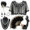 El Traje de Fiesta de Graduación Retro Más Popular de Amazon de los Años 20 Producto Individual Chal con Lentejuelas Aretes Collar Guantes en Stock