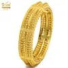Pulsera de Aleación Chapada en Oro de Venta Caliente Novia de Dubái India Lujo Ligero para Mujer Boda Oro Arena Pulsera Joyería Al por Mayor