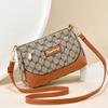 2024 Nuevo Bolso Bandolera de Tres Capas de Gran Capacidad Bolso de Hombro para Mujer Moda Estampado Mamá de Mediana Edad y Mayor Bolso Pequeño Monedero