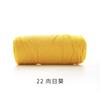 Ruyiniao Hilo de 2 mm Hebra Redonda Hilo de Algodón Hueco Tejido a Mano DIY Material para Bolsas Hilo Grosor Medio Bola de Lana Crochet