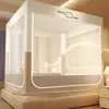 Mosquitero Anti-Caídas Cubierta de Cama para Dormitorio del Hogar Modelo Nuevo 2026 No Requiere Instalación Estilo Yurta Mongola Barandilla de Cama para Bebé y Niño para Prevenir Caídas