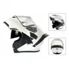 Casco Abatible, Casco para Motocicleta Eléctrica, Casco Integral, Casco de Seguridad Unisex, Ligero, Elegante, Resistente al Frío, Mantiene el Calor, Doble Visor